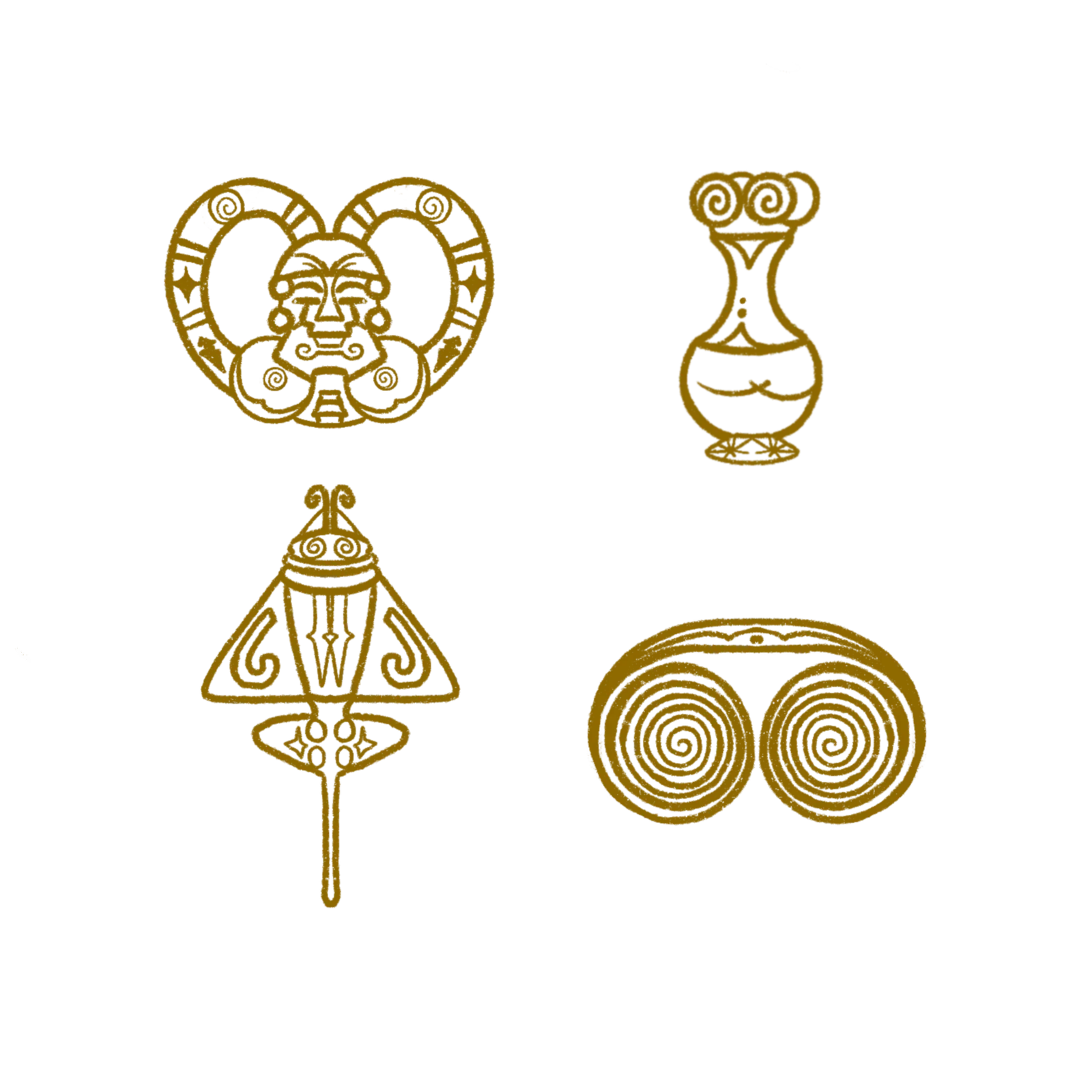 Portafolio Editorial — Piezas de Museo de Oro